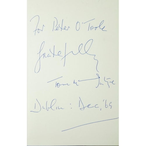 44 - Mac Intyre (Tom) The Charollais, L. 1969. First, Signed Pres. Inscription to Peter O'Toole; Jordan (... 