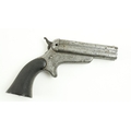 A 'Sharps Patent' Derringer four barrel single action hand Gun, engraved on top 'address - Sharps an... 