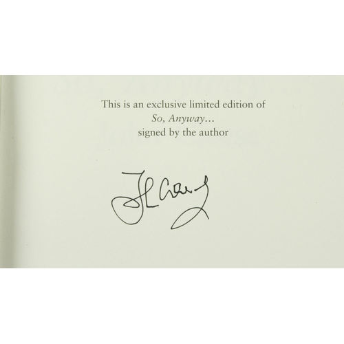54 - Signed by John CleeseCleese (John) So Anyway, 8vo L. (Random House) 2014, Signed, First, i... 