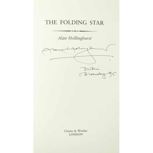 63 - Hollinghurst (Alan) The Folding Star, thick 8vo, L. (Chatto & Windus) 1994, Signed on t.p., clot... 