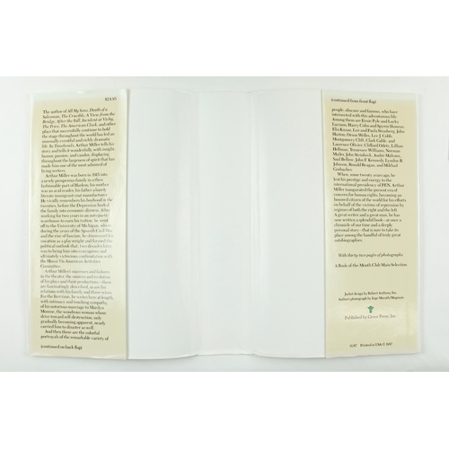 65 - Signed by the AuthorMiller (Arthur) Timebends - A Life, thick 4to, N.Y. (Grove Press) 1987, First, S... 