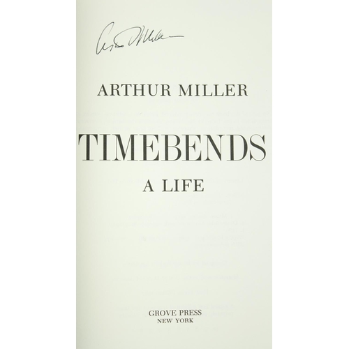 65 - Signed by the AuthorMiller (Arthur) Timebends - A Life, thick 4to, N.Y. (Grove Press) 1987, First, S... 