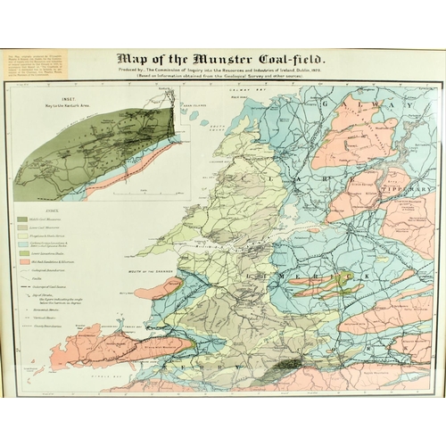 374A - Irish Geological Map: Map of the Munster Coal-Field, produced by The Commission of Inquiry into... 