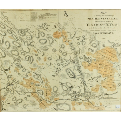 374B - Map: Bogs in Co. Meath & Westmeath: Jones (Alex) Map of Part of the Counties of Meath and Westme... 
