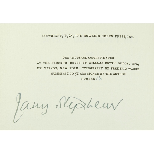 377 - Stephens (James) The Crock of Gold, L. 1912, First; Here are Ladies, L. 1913, First, Signed Presenta... 