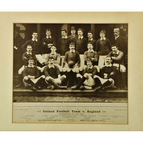 564 - Irish Rugby: [I.R.F.U.] [1890's] Photographs. An original black and white Group Team Photograph of t... 