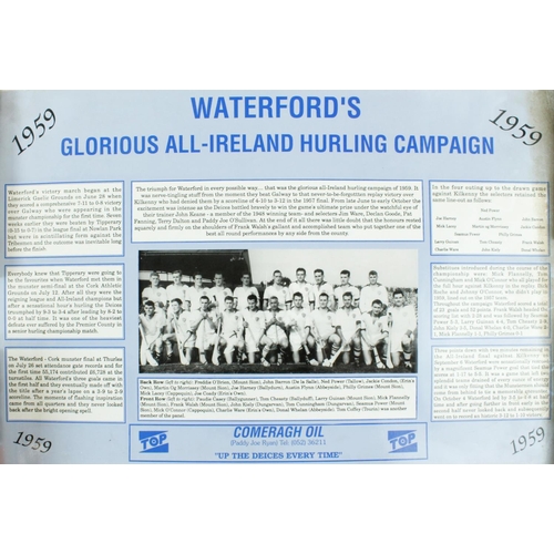 580 - G.A.A.: [Co. Waterford] a Photographic Commemorative Poster, celebrating the Deises All-Ireland Hurl... 