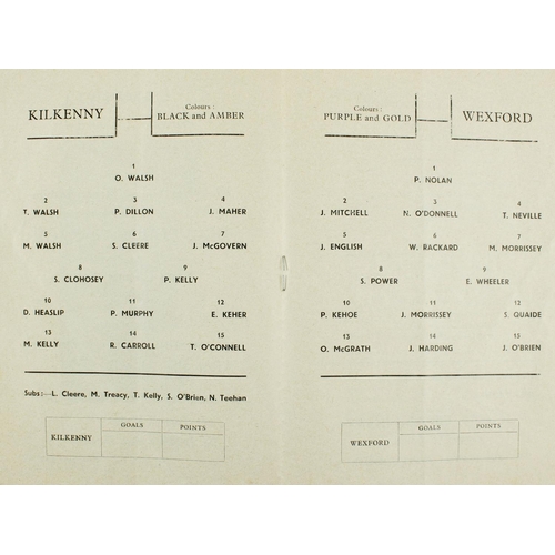 589 - G.A.A.: Hurling, 1960 Programme - Leinster Hurling Final, Croke Park, 24.7.1960, Kilkenny V. We... 