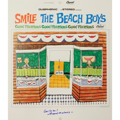 638 - Signed by the Artist[The Beach Boys] Smile, coloured Print of Album Cover signed by the artist ... 