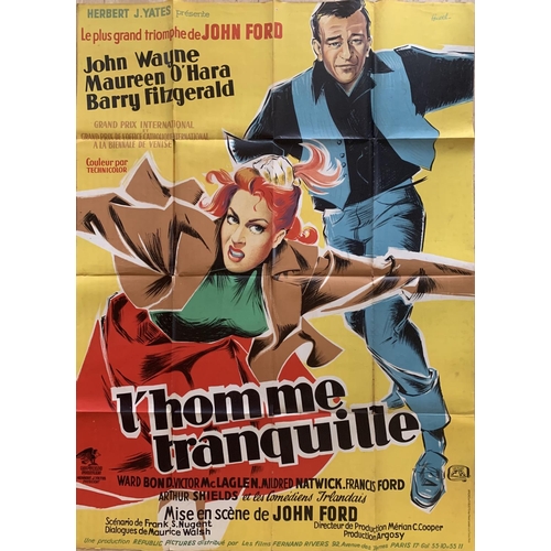 651 - Cinema Poster: L'Homme Tranquille, (The Quiet Man) [1952] directed by John Ford, starring John Wayne... 