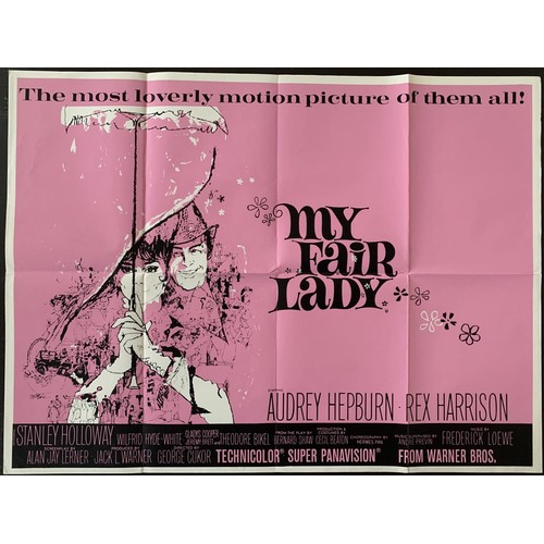 657 - Cinema Poster:  My Fair Lady, [1964 (1970's re-release)] directed by George Cukor, starring Audrey H... 