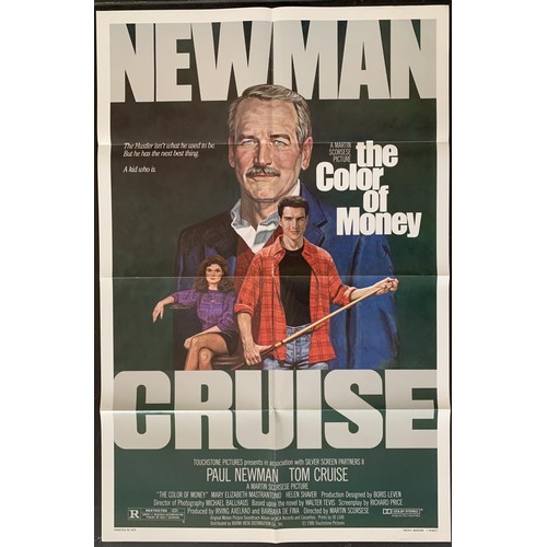 661 - Cinema Poster:  The Colour of Money, [1986], directed by Martin Scorcese, starring Paul Newman and T... 