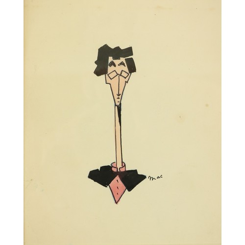 646 - Macnie (Isa, 'Mac')  A very good collection of four original caricatures in ink and watercolour, all... 