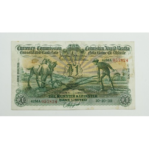 389A - Bank Note: Irish, Currency Commission Consolidated Bank Note: 