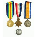 Medals: World War One - [York and Lancaster Regiment], set of three 1914 - 1919 