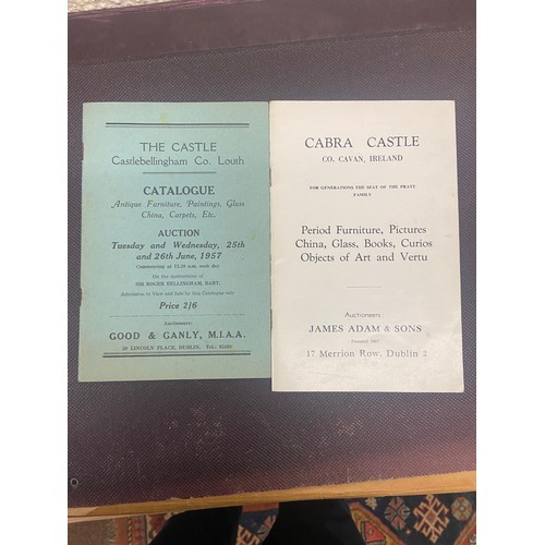 358 - Co's Louth & Cavan House Sale Catalogues: For Sir Roger Bellingham Bart. Catalogue Antique Furni... 