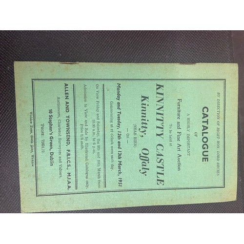 361 - Co. Offaly House Sale Catalogues: 1. By direction of Rt. Hon. Lord Decies, Catalogue of a Highly Imp... 