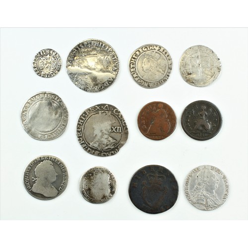 386 - Coins From 1350 - 1945Coins & Tokens: [Irish, English & International] a collection of over ... 