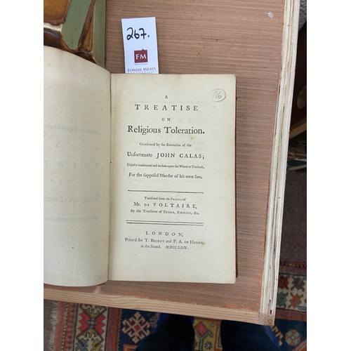 267 - Hume (David) Essays and Treatises on Several Subjects,  2 vols. 8vo L. 1777. New Edn., cont. calf, o... 