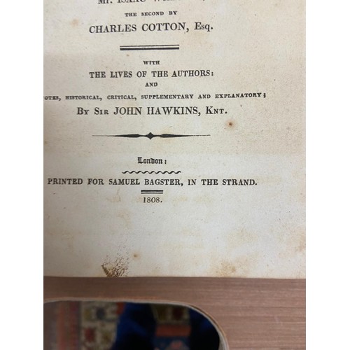 241 - Fishing: Walton (I.), Cotton (C.), & Hawkins (Sir J.) The Complete Angler; or, Contemplative Man... 