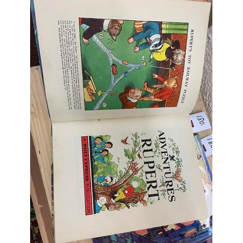 180 - Children's Interest: Rupert Annuals, a collection of four Annuals including:(a) More Adventures of R... 