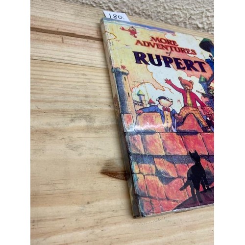 180 - Children's Interest: Rupert Annuals, a collection of four Annuals including:(a) More Adventures of R... 