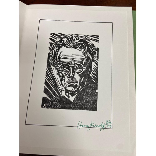 445 - Signed by the ArtistKernoff (Harry) Portrait of W.B. Yeats, woodcut Signed and Limited No. 84 (100),... 