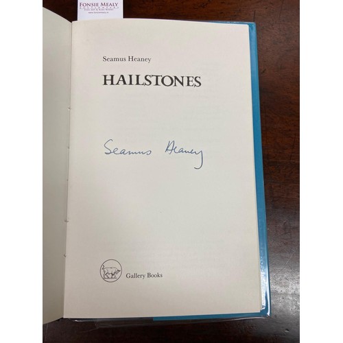 170 - Heaney (Seamus) Hailstones, 8vo, Meath (Gallery Press) 1984, Signed Limited Edn. of 250 Copies, blac... 