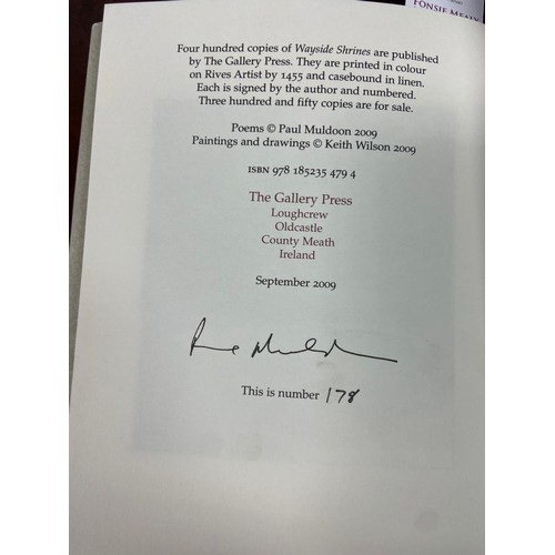 153 - Muldoon (P.) Wayside Shrines, 8vo Meath (The Gallery Press) 2009, Signed Ltd. Edn., No. 178 (400), i... 