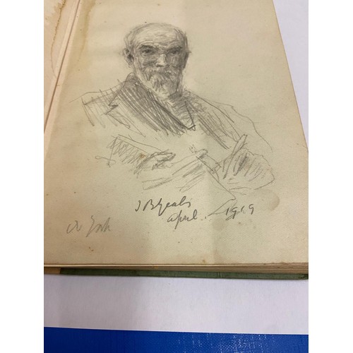 442 - Yeats (John Butler)  An original self-portrait Sketch, Signed and dated April 1919, N[ew] York, circ... 