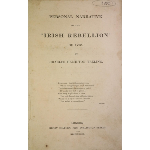 101 - 1798 Interest: Hay (Ed.) History of the Insurrection of the County of Wexford,..., 8vo D. (G. Stockd... 