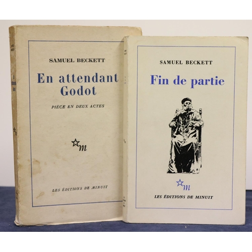 108 - Beckett (Samuel) En Attendant Godot, Piece en Deux Actes, sm. 8vo Paris (Les Editions de Minuit 1932... 