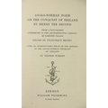 Michel (Francisque) & Wright (Thomas) Anglo-Norman Poem on the Conquest of Ireland by Henry the ... 