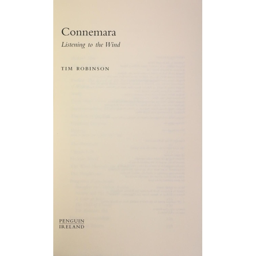 119 - One of the Fifty Copies Signed  Robinson (Tim) Connemara: Listening to the Wind, thick 8vo, D. (Peng... 