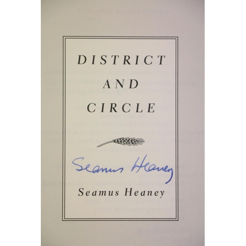 127 - Signed First American Edition  Heaney (Seamus) District and Circle, 8vo, N.Y. (Farrar, Straus & ... 