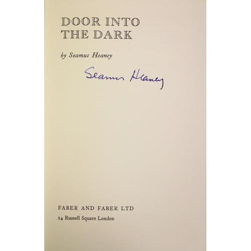 129 - Signed by the Author  Heaney (Seamus) Door into the Dark, 8vo, L. (Faber and Faber Ltd.) 1969, First... 