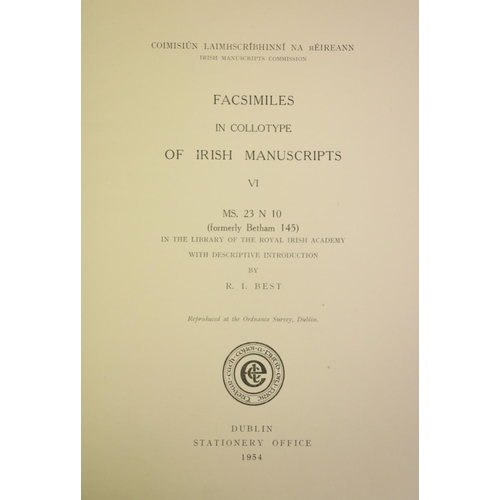 146 - R.I.A.:  Best (R.I.) and MacNeill (Eoin) The Annals of Inisfallen folio D.1933.  First Edn., 57 full... 