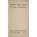 Inscribed by the Author  Drinkwater (John) Poems 1908 - 1914, 8vo L. (Sidgwick & Jackson) 1917, ... 