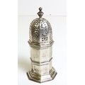 An Edwardian Birmingham silver Castor Sugar Shaker, of dome form, by George Nathan and Ridley Hayes,... 