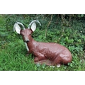 A composition and painted Model of a resting Deer. (1)