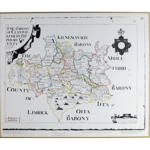 351 - The Down SurveyCo. Tipperary: Petty (Sir Wm.) The Barony of Clanwilliam in Tipperary County, facsimi... 