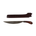 Two similar Kurkha type Middle Eastern wooden handle Daggers, with scabbards. (2)