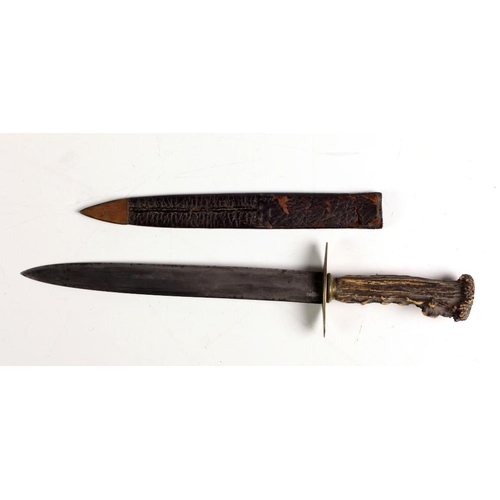 24 - A 19th Century Bowie Knife, with 6 1/4