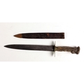 A 19th Century Bowie Knife, with 6 1/4