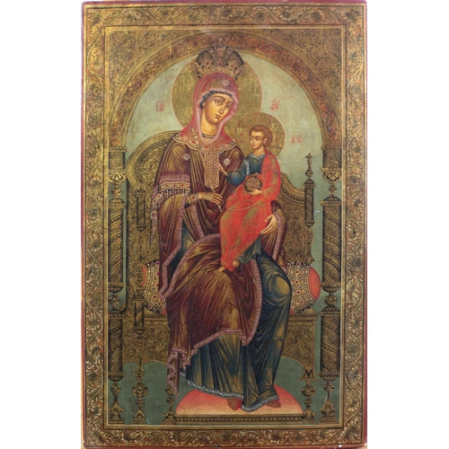 598 - 19th Century Russian SchoolA pair of attractive and large 19th Century Russian Icons, depicting 