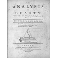 Hogarth (William) The Analysis of Beauty, lg. 4to L. (J. Reeves for the Author) 1753. First Edn., wd... 