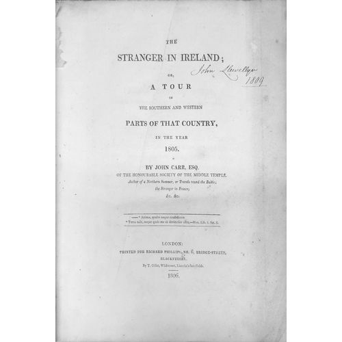 66 - Carr (John) The Stranger in Ireland; or, A Tour in the Southern and Western Parts of that Country,..... 