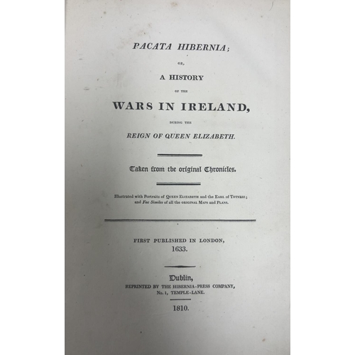 67 - In Fine Mullen Binding from Library of Daniel O'ConnellStrafford (Thos.) Pacata Hibernia; or A Histo... 