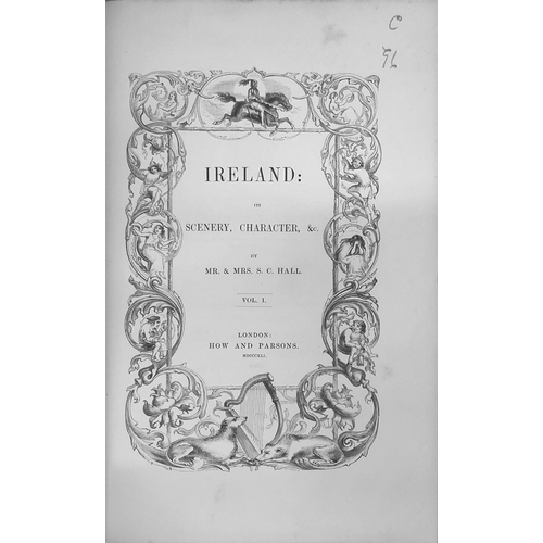 68 - Attractive Set in Fine BindingHall (Mr. & Mrs. S.C.) Ireland: Its Scenery, Character etc., 3 vols. s... 