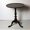A quality small 19th Century mahogany dish top Occasional Table, on turned support and tripod base. ... 
